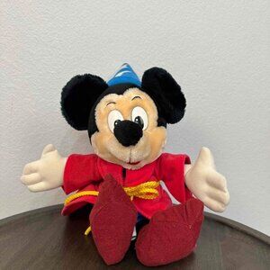 Disney Walt Disney World Sorcerer Mickey Mouse Plush Toy Fantasia Wizard